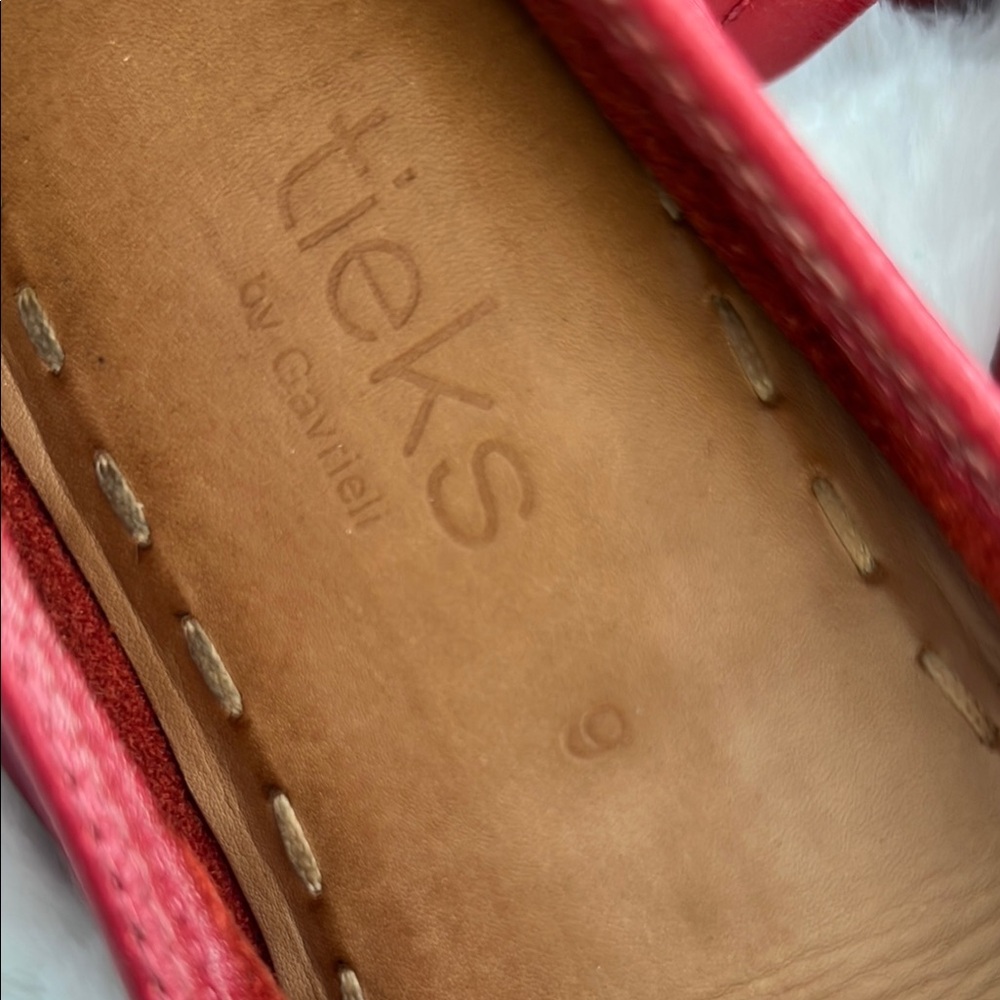 Tieks Pink Leather Flats worn a few times.